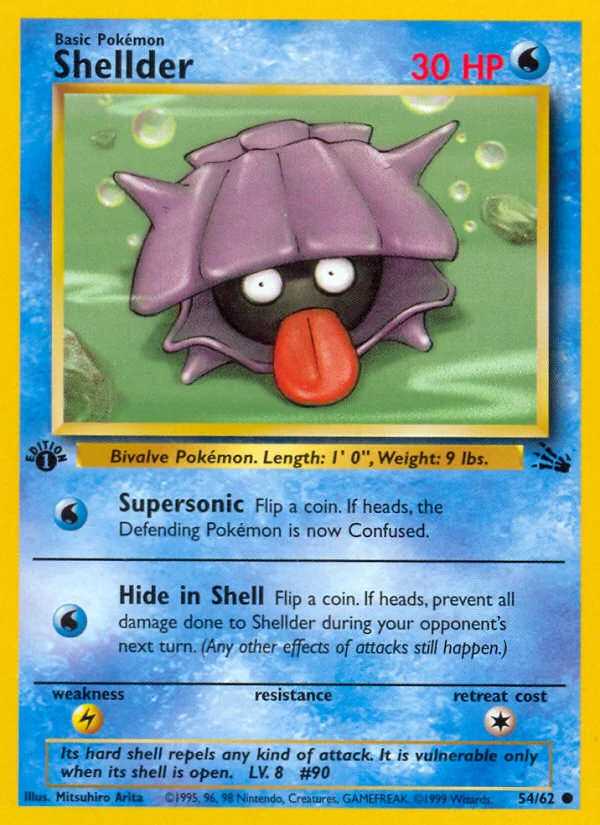 Shellder Pokemon card