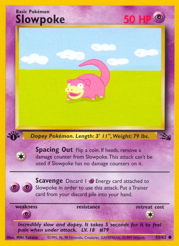 Slowpoke Pokemon card