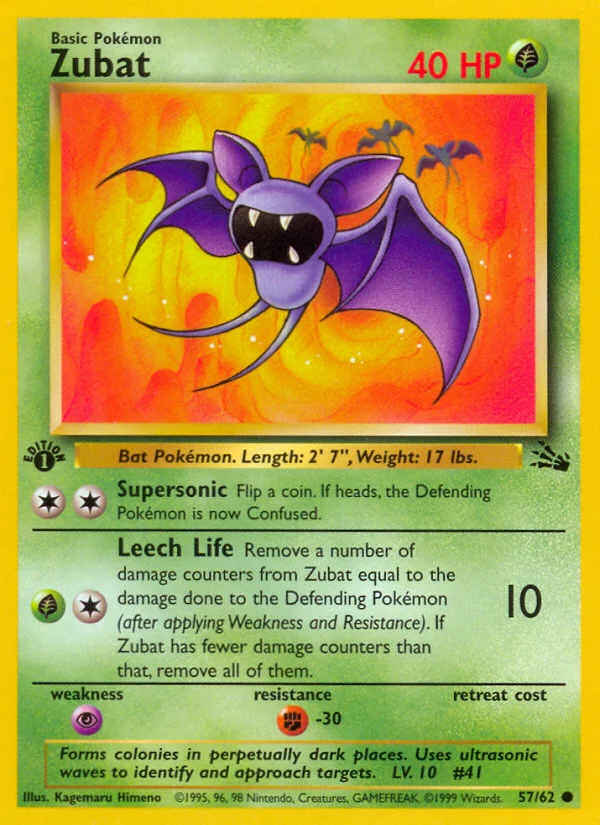 Zubat Pokemon card