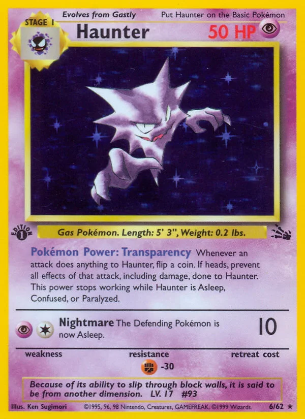 Haunter Pokemon card