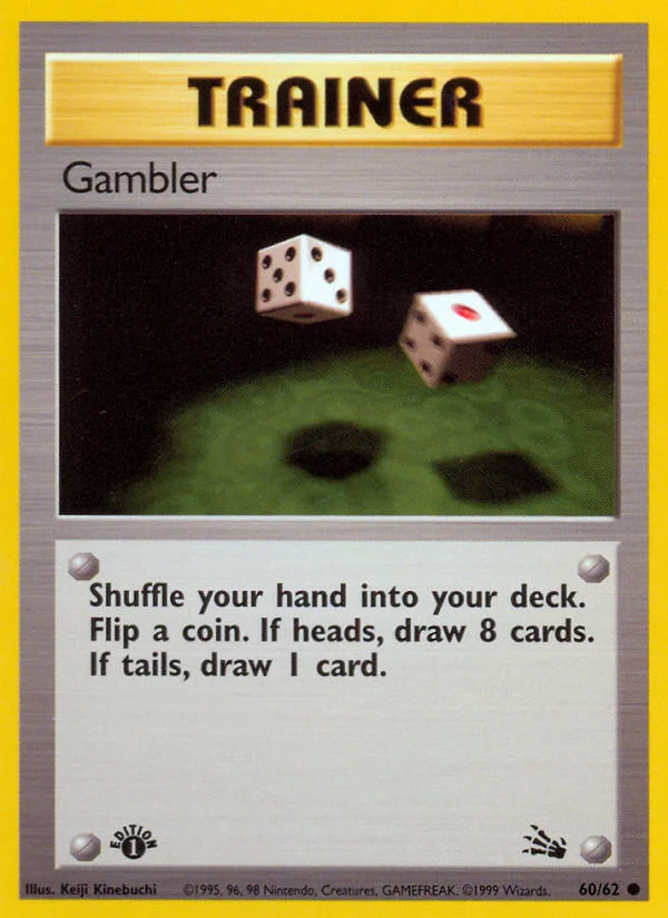 Gambler Pokemon card