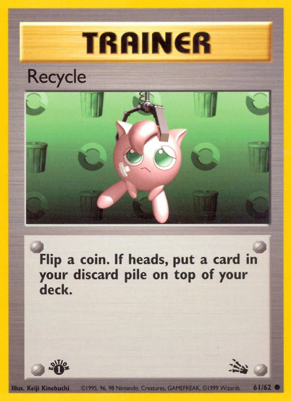 Recycle Pokemon card