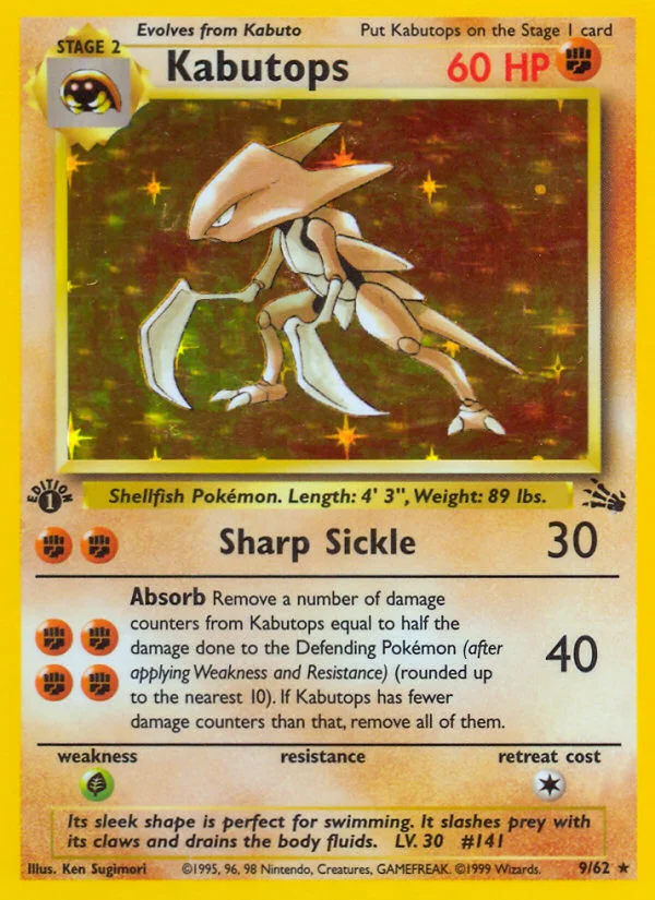 Kabutops Pokemon card