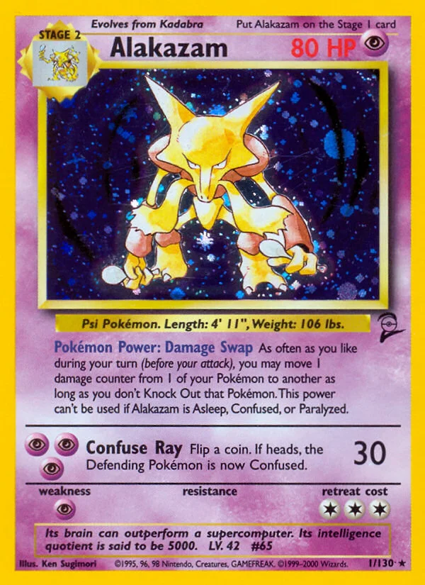 Alakazam Pokemon card