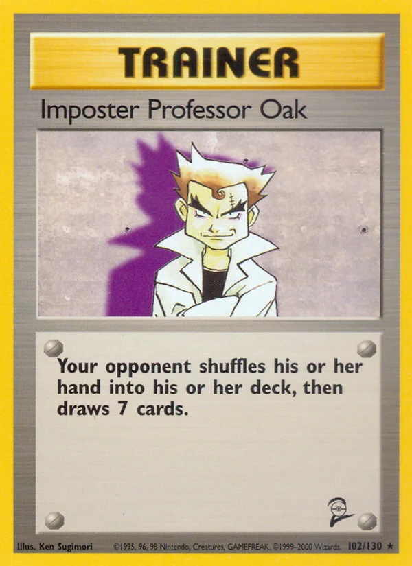 Imposter Professor Oak Pokemon card