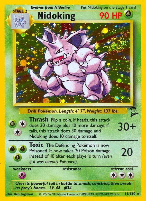 Nidoking Pokemon card