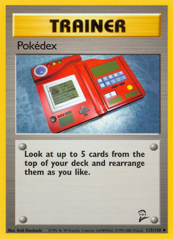 Pokédex Pokemon card