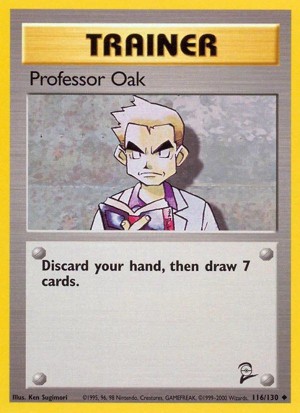 Professor Oak Pokemon card
