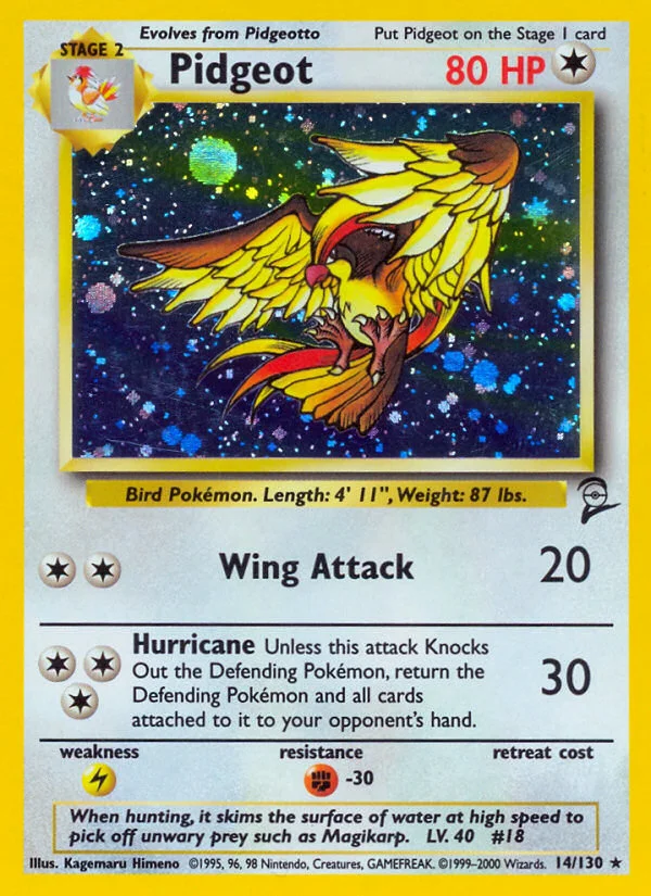 Pidgeot Pokemon card