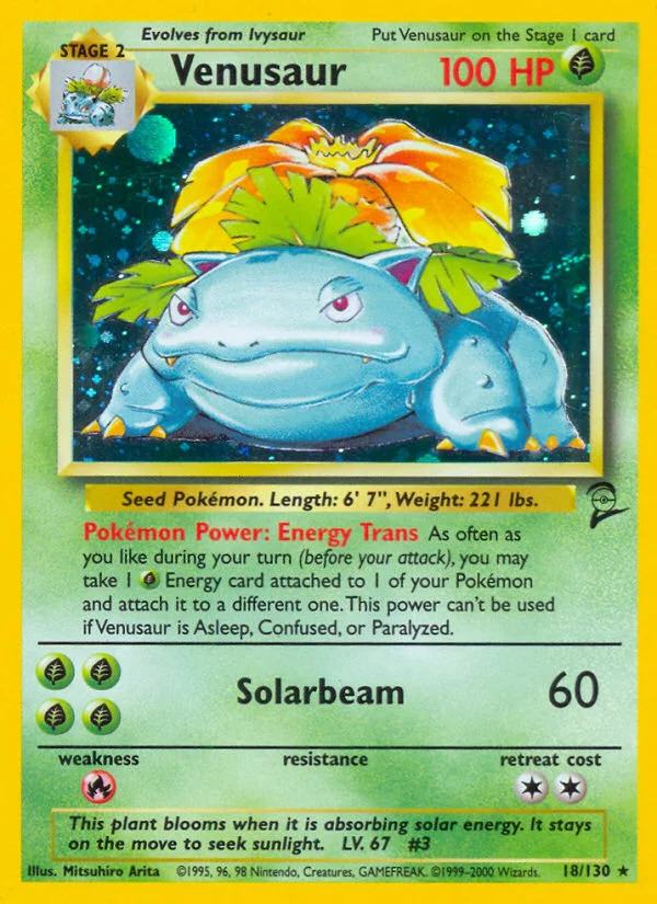 Venusaur Pokemon card