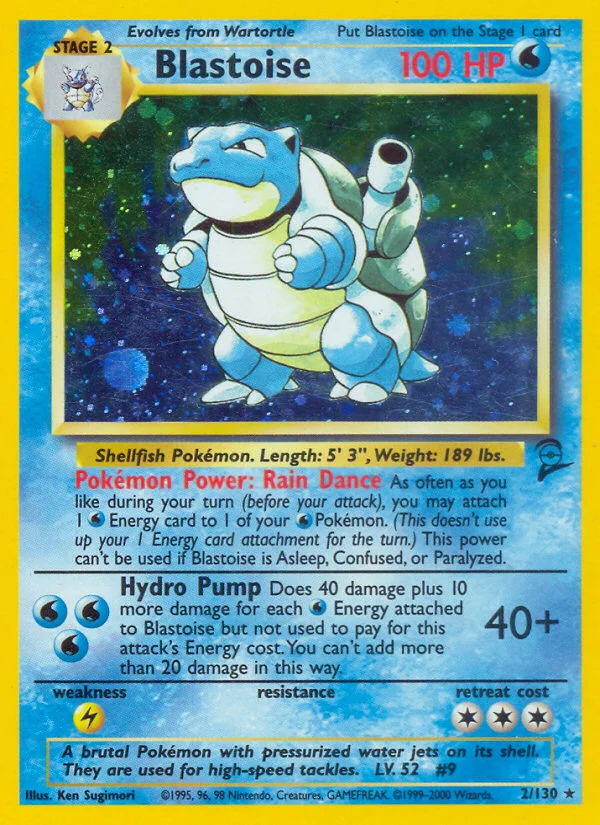 Blastoise Pokemon card