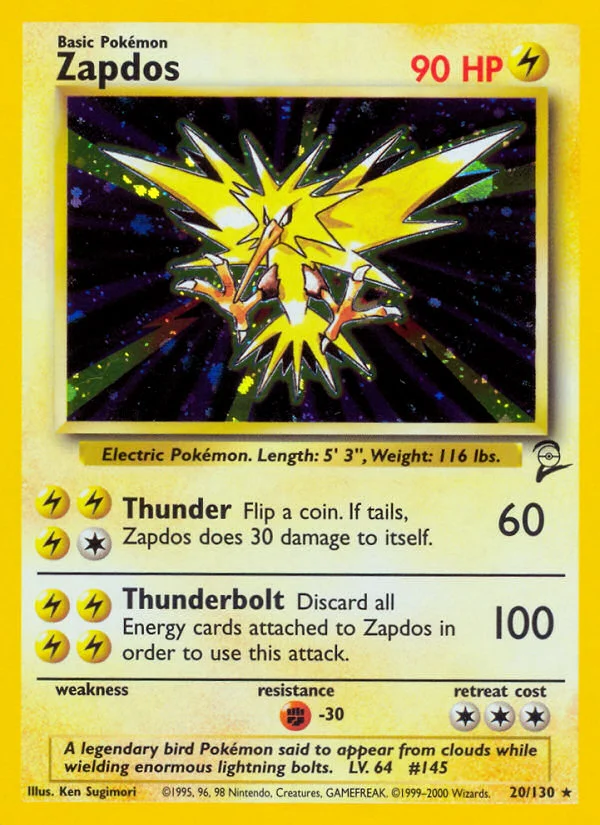 Zapdos Pokemon card