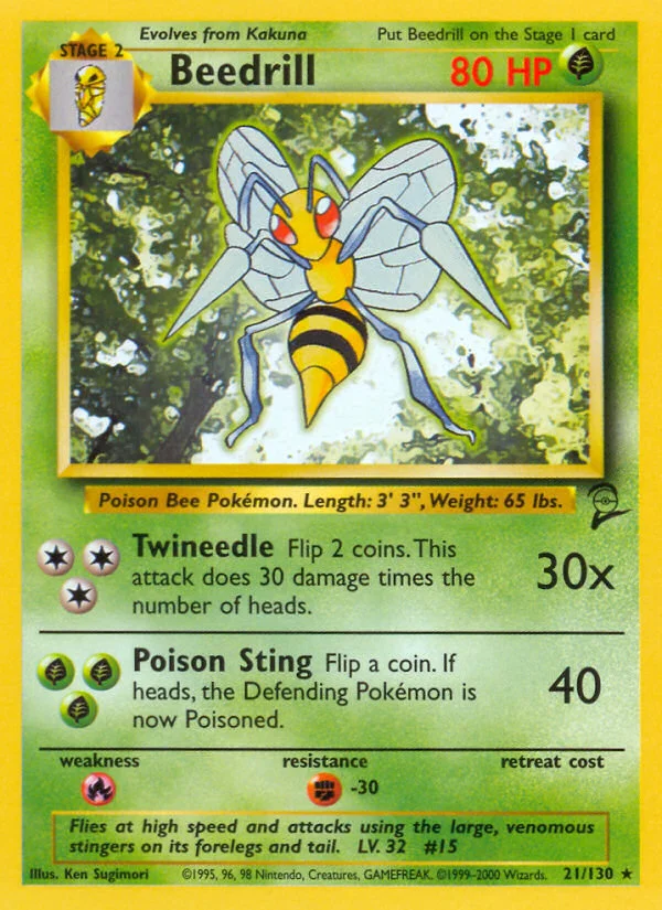 Beedrill Pokemon card