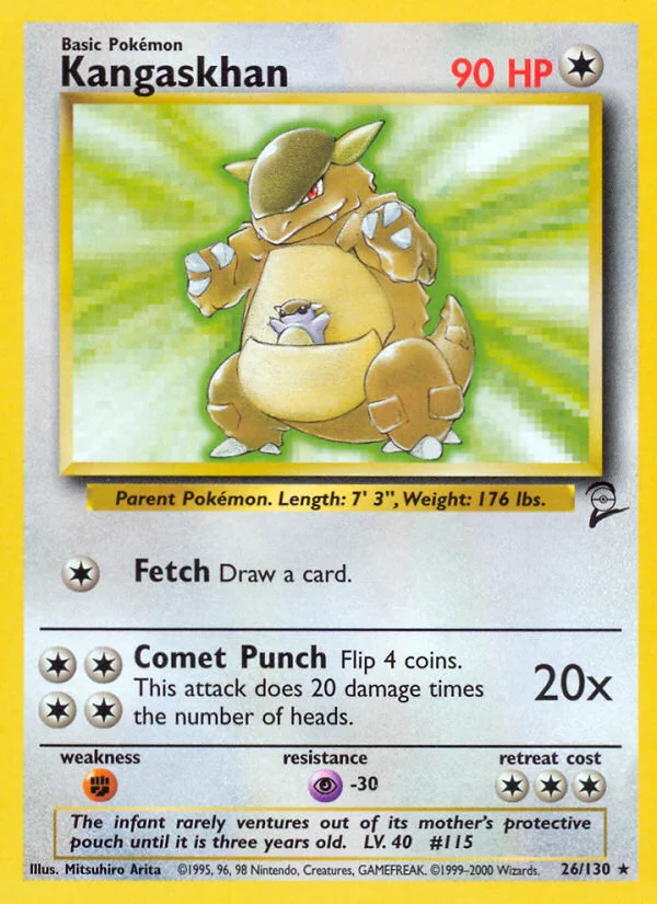Kangaskhan Pokemon card