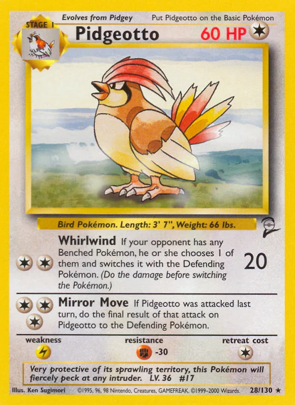 Pidgeotto Pokemon card