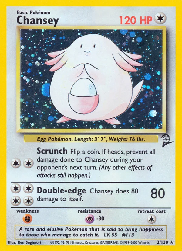 Chansey Pokemon card
