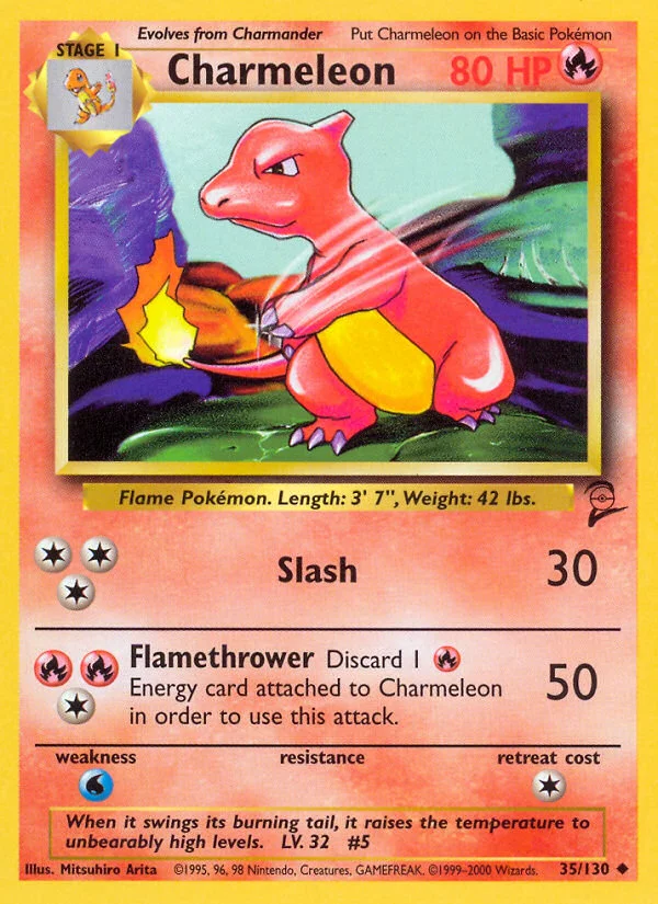 Charmeleon Pokemon card