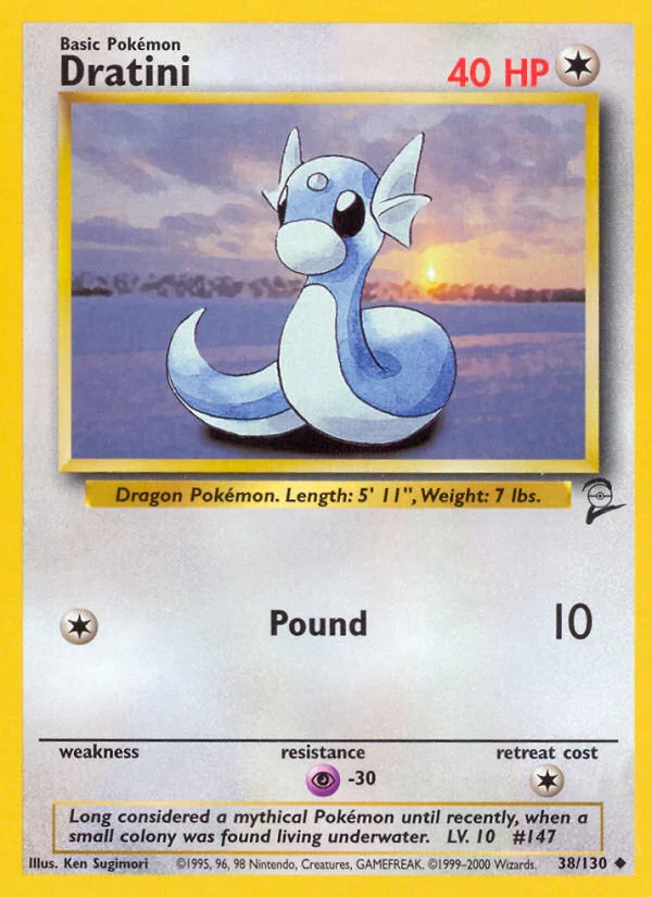 Dratini Pokemon card