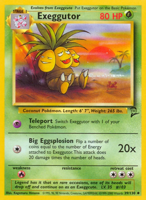 Exeggutor Pokemon card