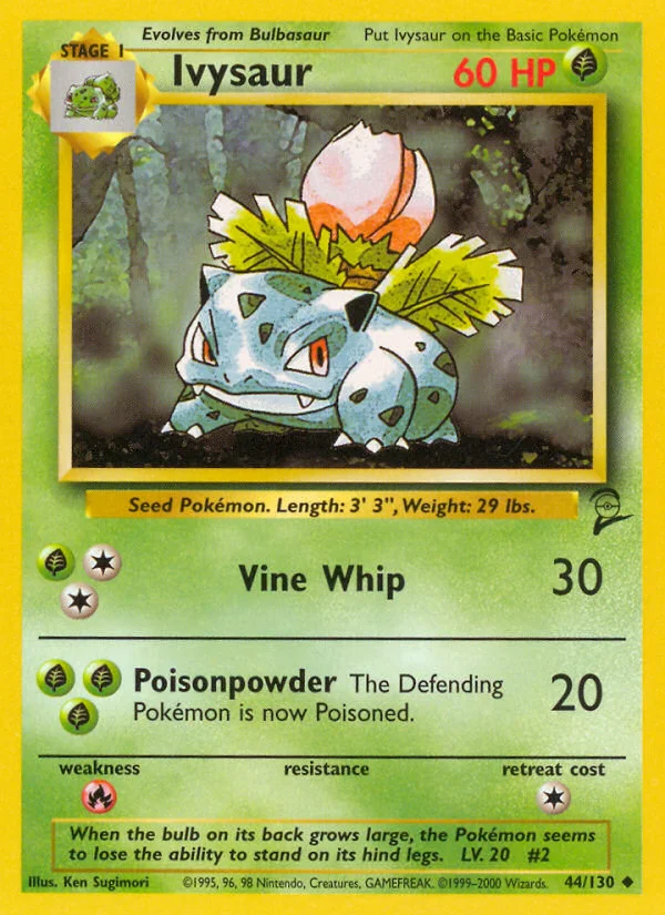 Ivysaur Pokemon card