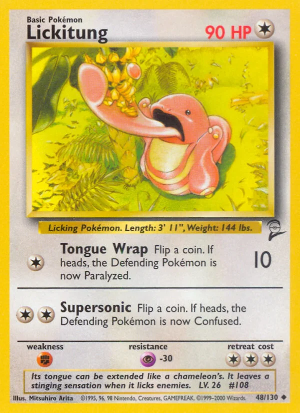 Lickitung Pokemon card