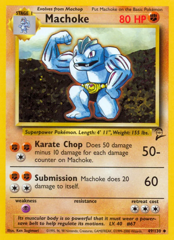 Machoke Pokemon card