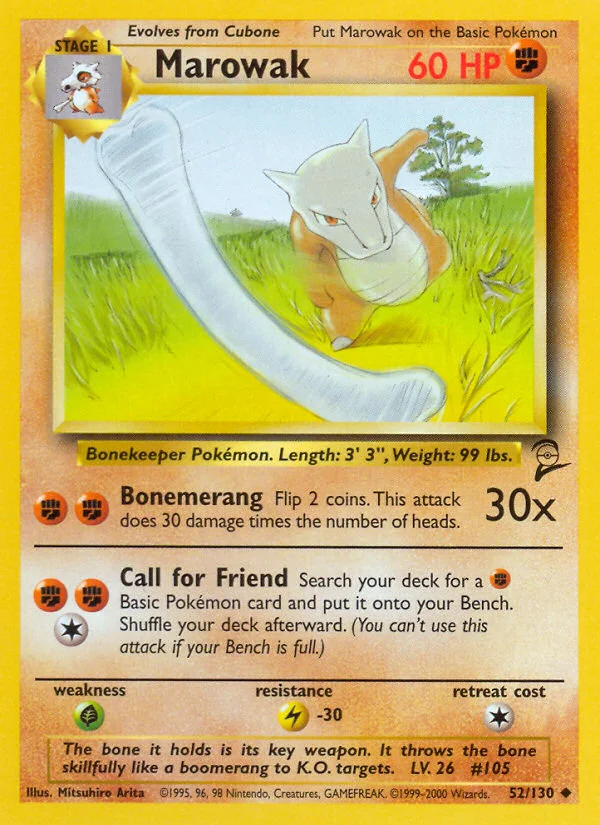 Marowak Pokemon card