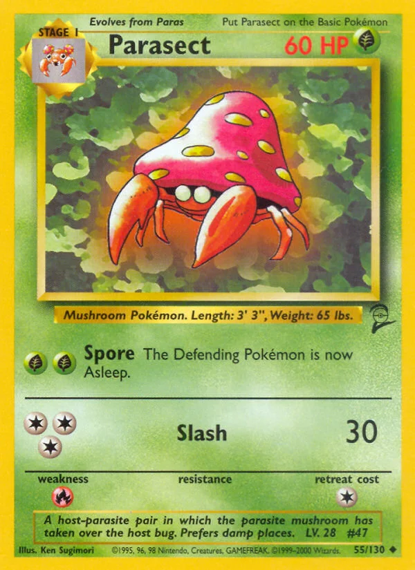 Parasect Pokemon card