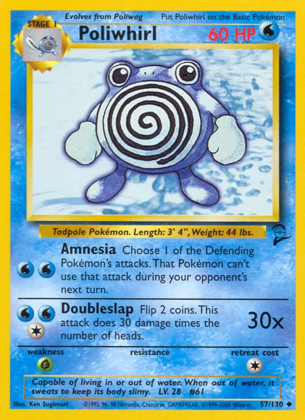 Poliwhirl Pokemon card