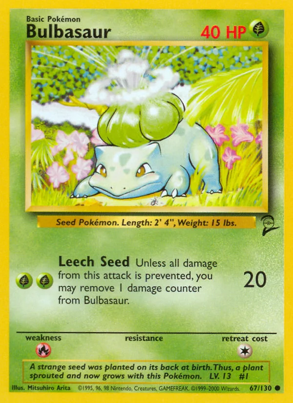 Bulbasaur Pokemon card