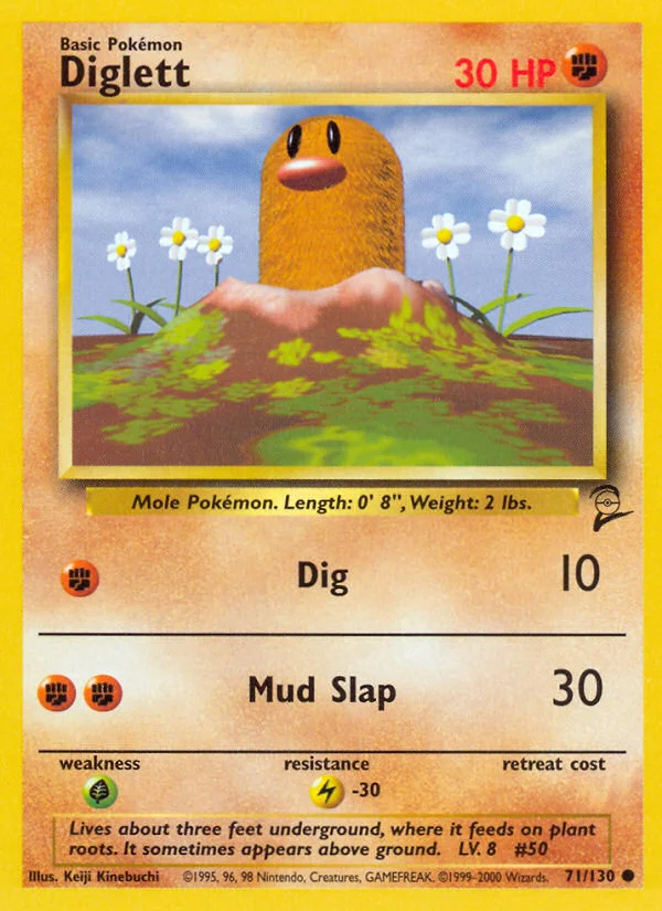 Diglett Pokemon card