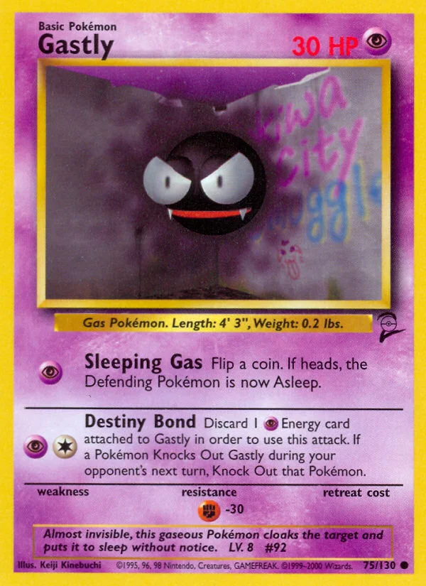 Gastly Pokemon card