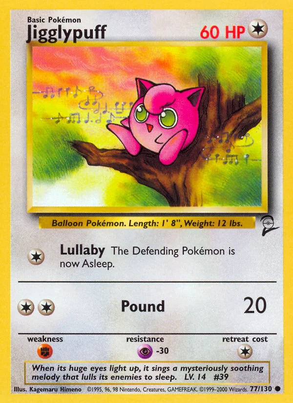 Jigglypuff Pokemon card