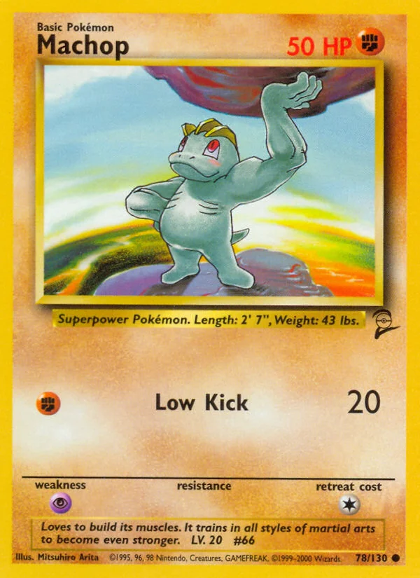 Machop Pokemon card