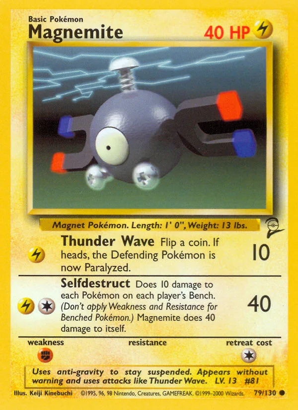 Magnemite Pokemon card