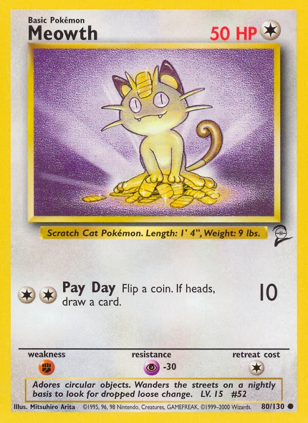 Meowth Pokemon card