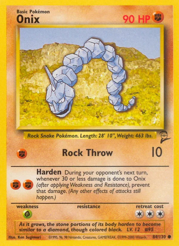 Onix Pokemon card