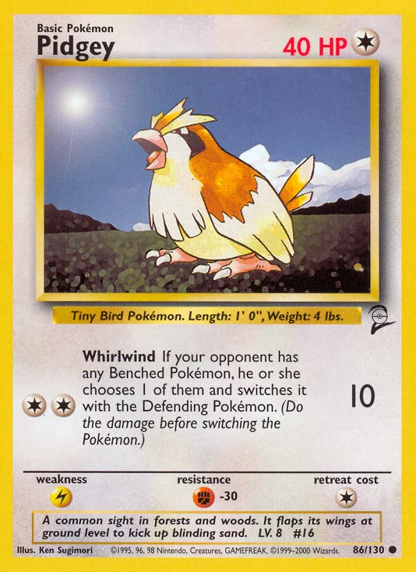 Pidgey Pokemon card