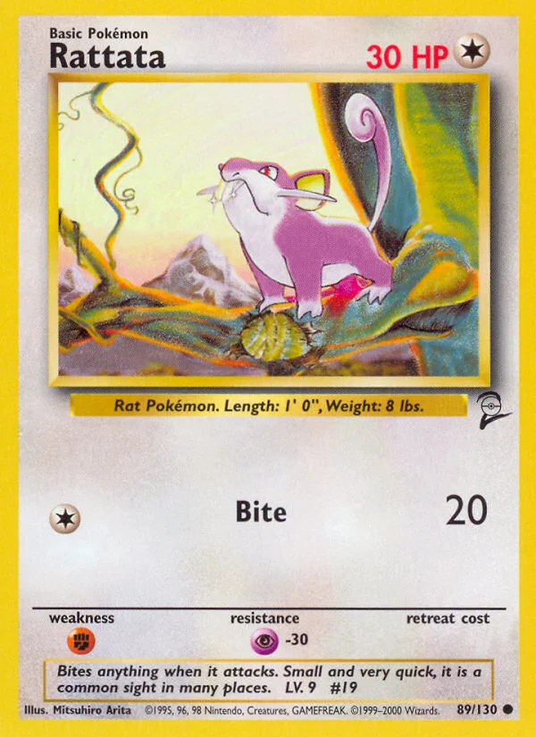 Rattata Pokemon card