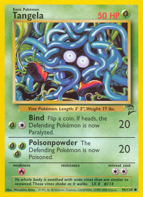 Tangela Pokemon card