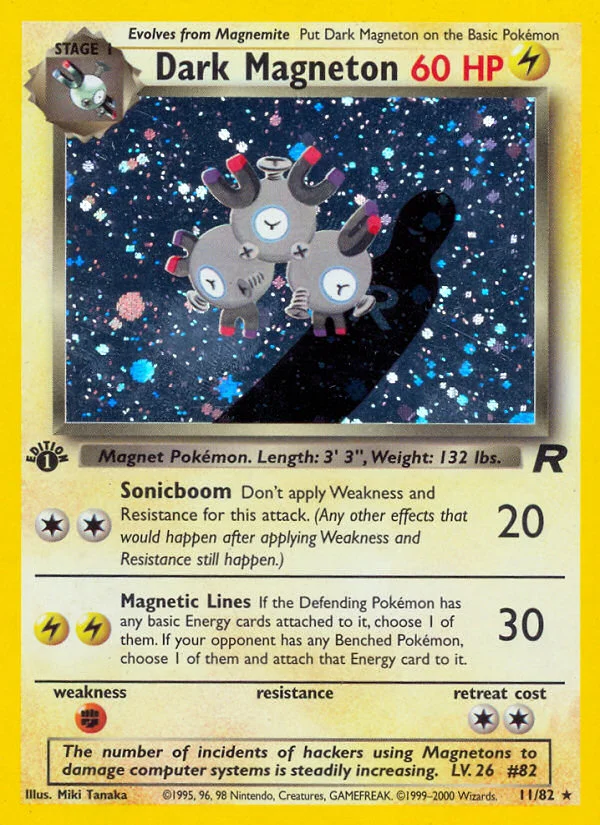Dark Magneton Pokemon card