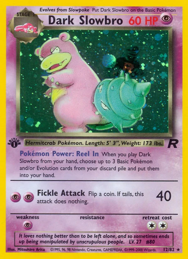 Dark Slowbro Pokemon card