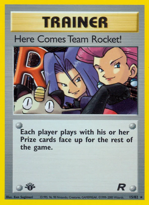 Here Comes Team Rocket! Pokemon card