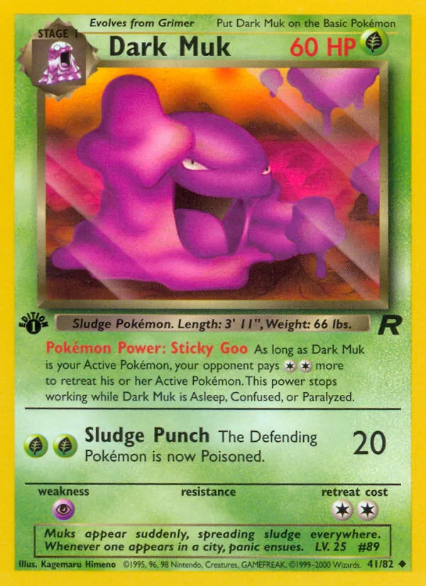 Dark Muk Pokemon card