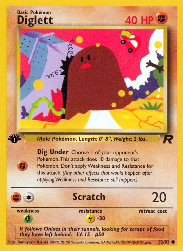 Diglett Pokemon card