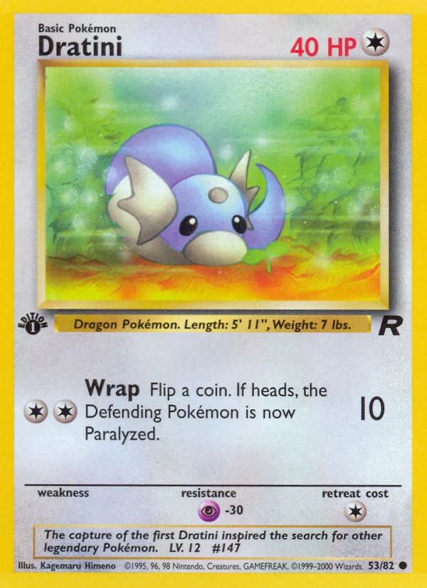 Dratini Pokemon card