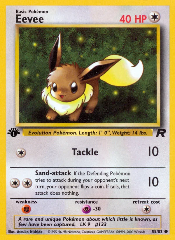 Eevee Pokemon card