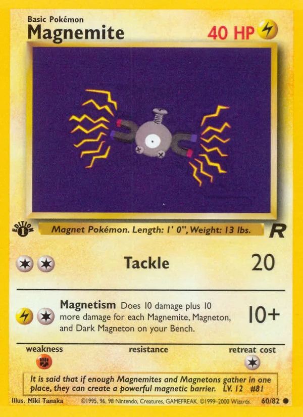 Magnemite Pokemon card