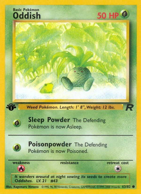 Oddish Pokemon card