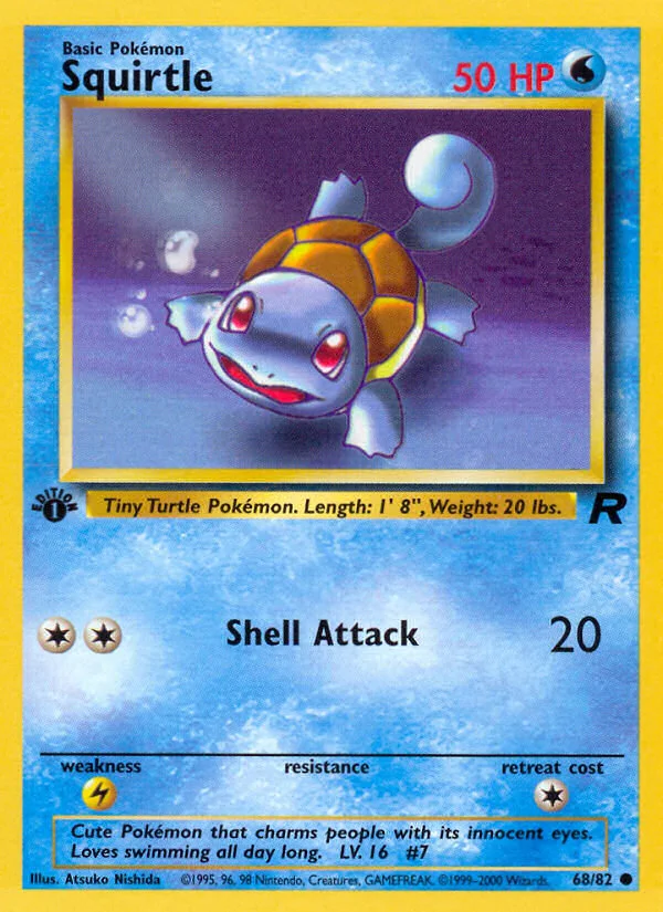Squirtle Pokemon card